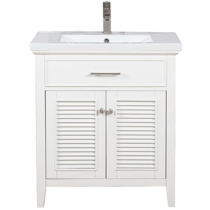 Cameron Transitional White 30" Single Sink Vanity_S09-30-WT