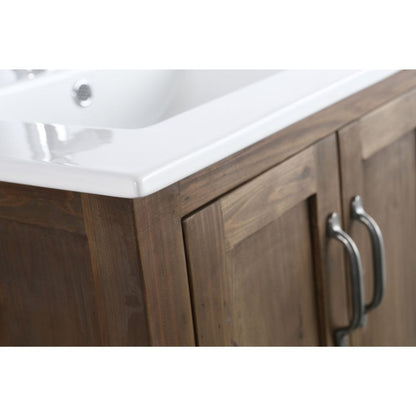 Design Element Austin Traditional Walnut 24" Single Sink Vanity | DEC4006-S