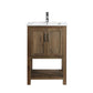 Design Element Austin Traditional Walnut 24" Single Sink Vanity | DEC4006-S