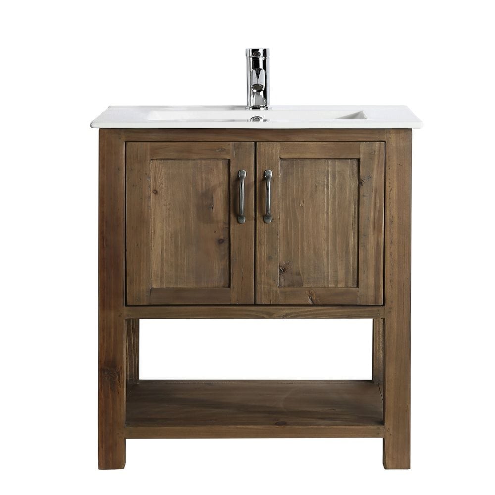 Design Element Austin Traditional Walnut 30" Single Sink Vanity | DEC4006-30