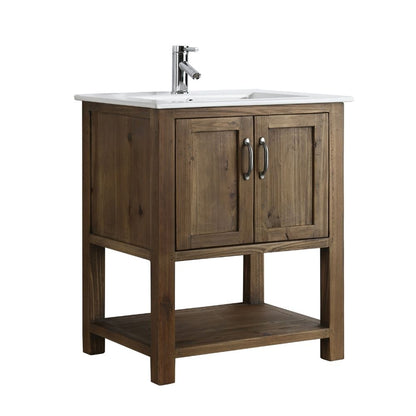 Design Element Austin Traditional Walnut 30" Single Sink Vanity | DEC4006-30