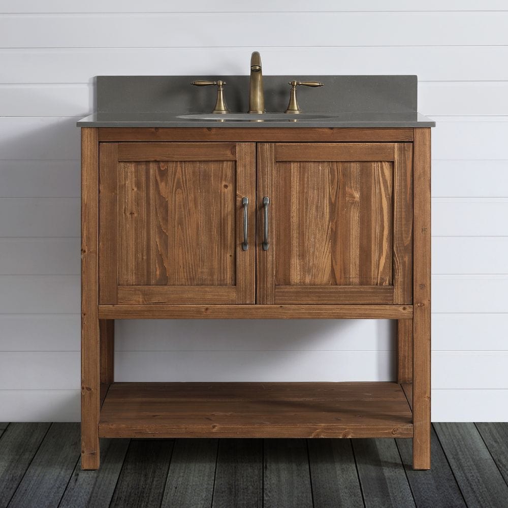 Design Element Austin Traditional Walnut 36" Vanity Base Only | DEC4006-A-CB