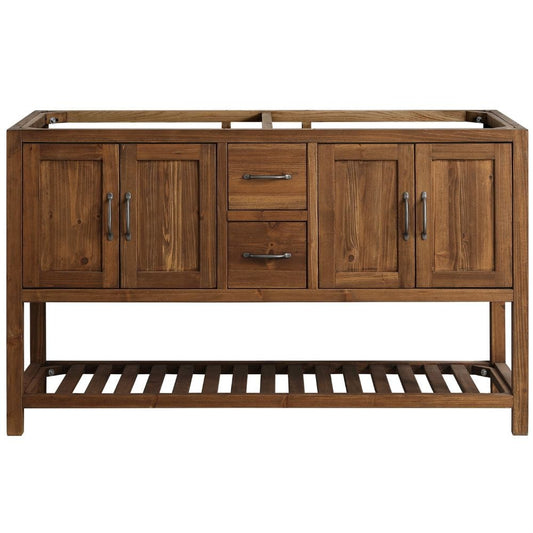 Design Element Austin Traditional Walnut 60" Vanity Base Only | DEC4006-C-CB