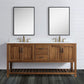 Design Element Austin Traditional Walnut 72" Vanity Base Only | DEC4006-D-CB