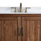 Design Element Austin Traditional Walnut 72" Vanity Base Only | DEC4006-D-CB