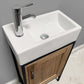 Design Element Bristol Transitional Walnut 18.5" Single Sink Vanity | DEC4019S