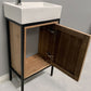 Design Element Bristol Transitional Walnut 18.5" Single Sink Vanity | DEC4019S