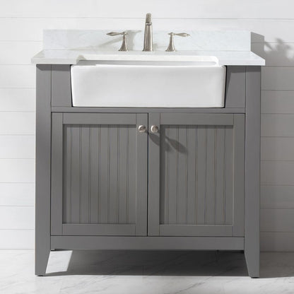 Design Element Burbank Transitional Gray 36" Single Vanity | BK-36-GY