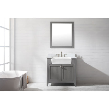 Design Element Burbank Transitional Gray 36" Single Vanity | BK-36-GY