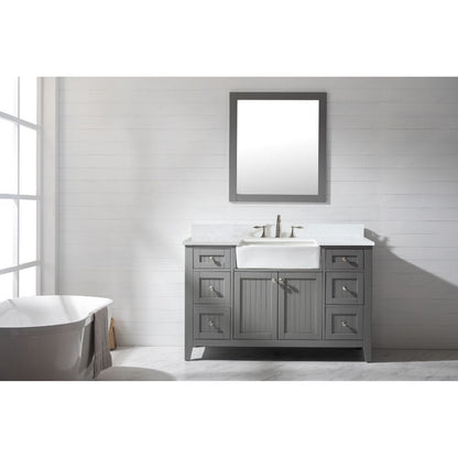 Design Element Burbank Transitional Gray 54" Single Vanity | BK-54-GY