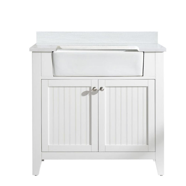 Design Element Burbank Transitional White 36 Single Vanity | BK-36-WT