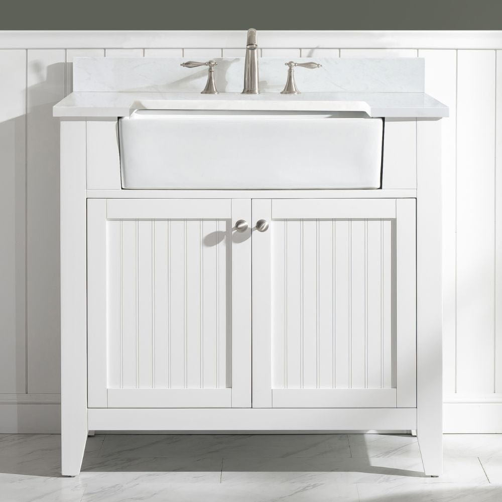 Design Element Burbank Transitional White 36" Single Vanity | BK-36-WT