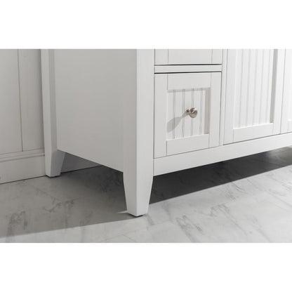 Design Element Burbank Transitional White 54" Single Vanity | BK-54-WT