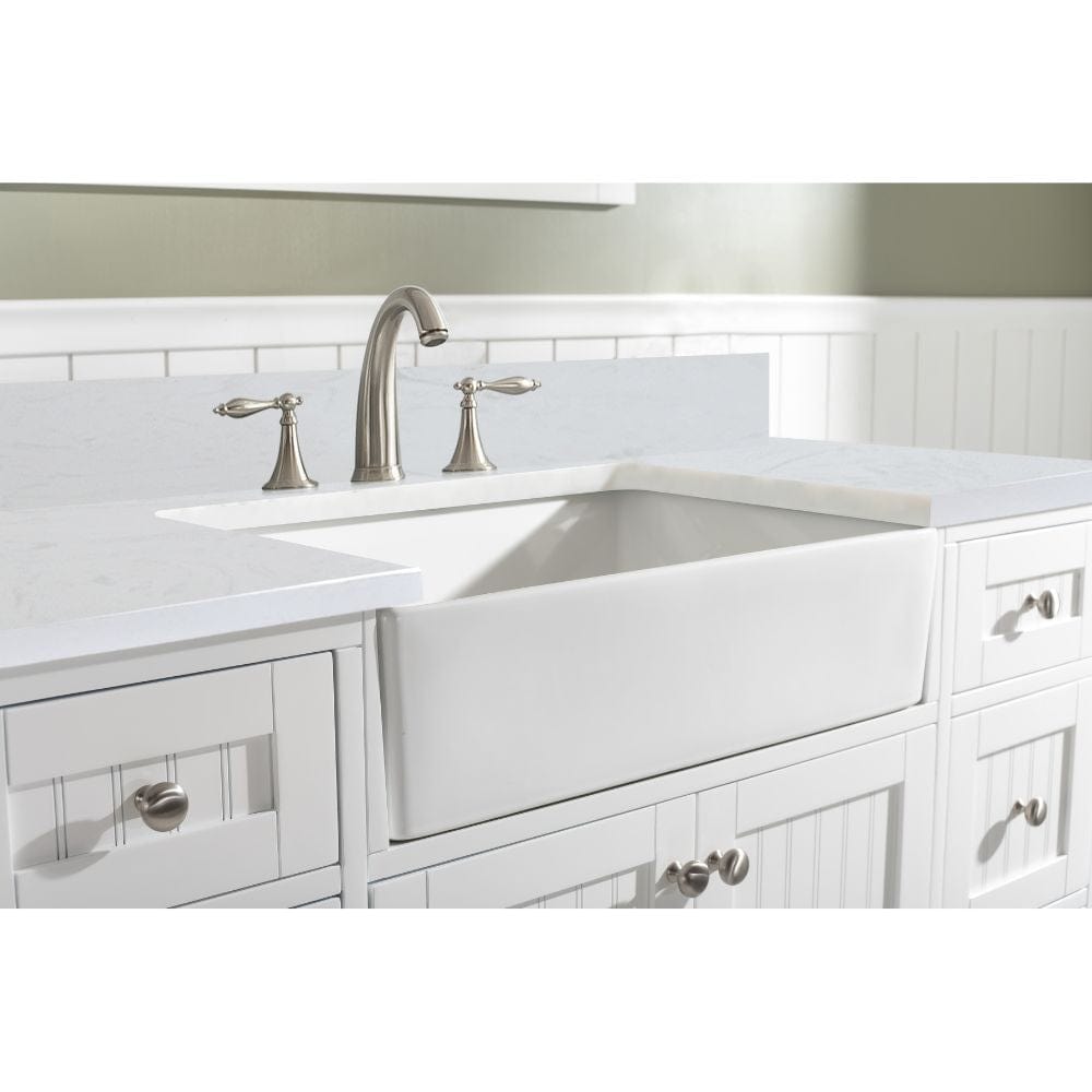 Design Element Burbank Transitional White 54" Single Vanity | BK-54-WT