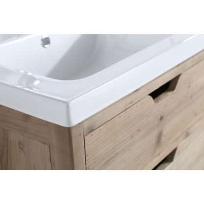 Design Element Fredric Traditional Natural 24" Single Sink Vanity | DEC4010-A-1