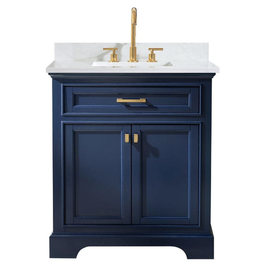 Design Element Milano Transitional Blue 30" Single Vanity | ML-30-BLU