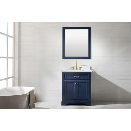 Design Element Milano Transitional Blue 30" Single Vanity | ML-30-BLU