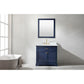Design Element Milano Transitional Blue 36" Single Vanity | ML-36-BLU