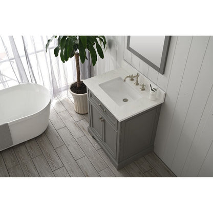 Design Element Milano Transitional Gray 30" Single Vanity | ML-30-GY