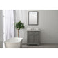 Design Element Milano Transitional Gray 30" Single Vanity | ML-30-GY