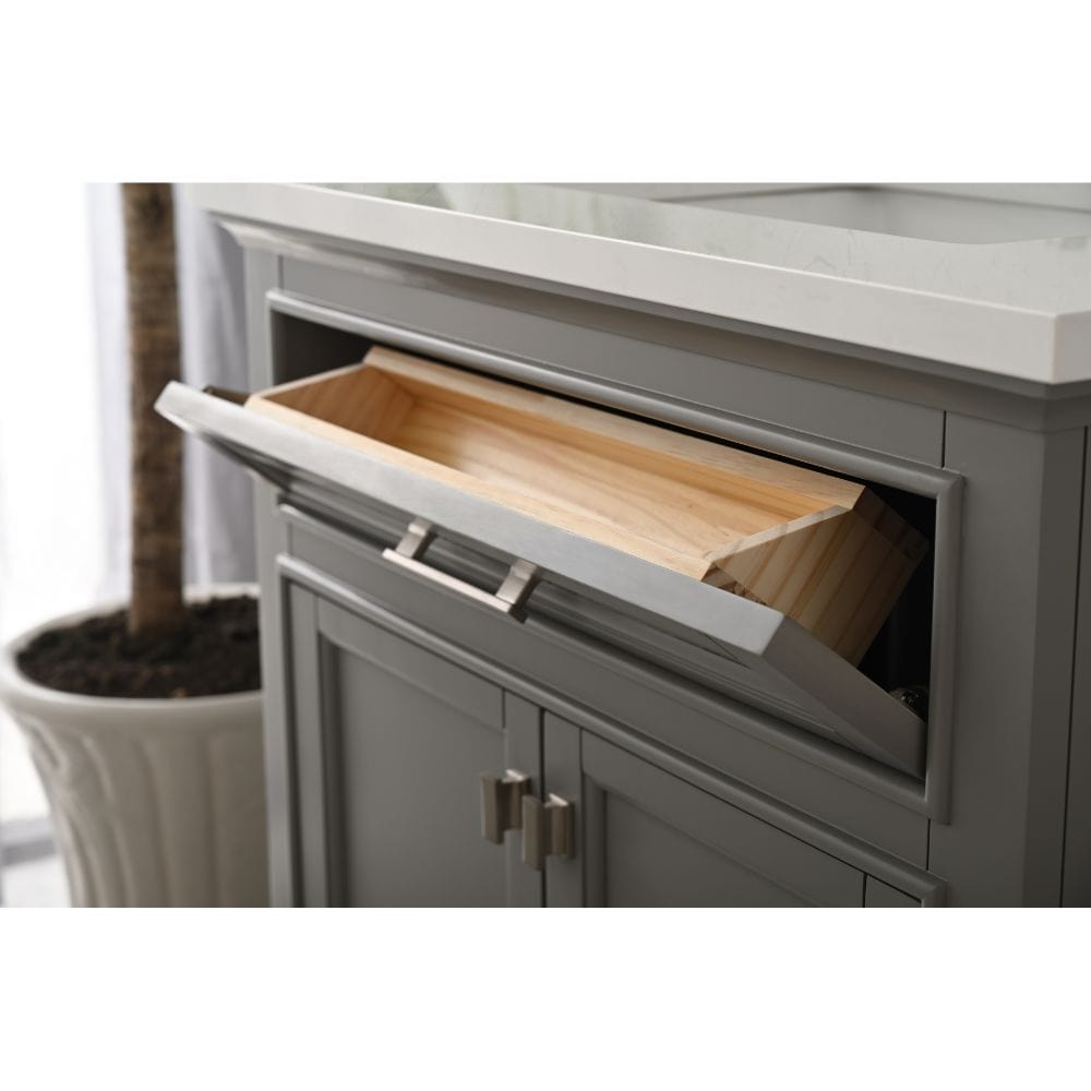 Design Element Milano Transitional Gray 30" Single Vanity | ML-30-GY