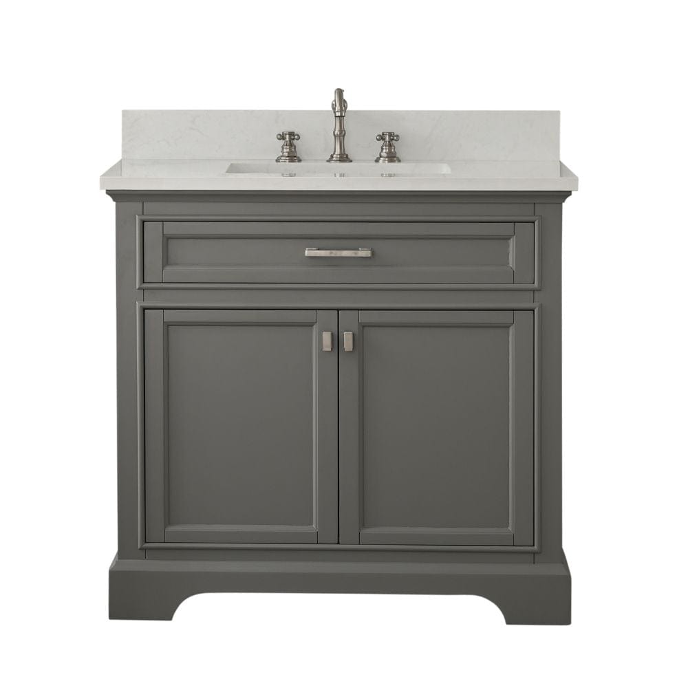 Design Element Milano Transitional Gray 36" Single Vanity | ML-36-GY