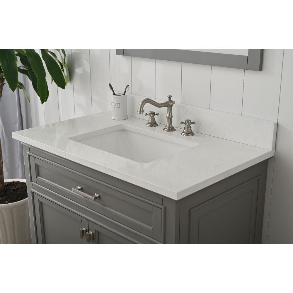 Design Element Milano Transitional Gray 36" Single Vanity | ML-36-GY