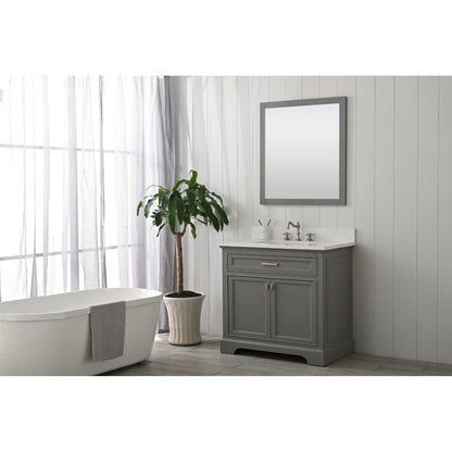 Design Element Milano Transitional Gray 36" Single Vanity | ML-36-GY