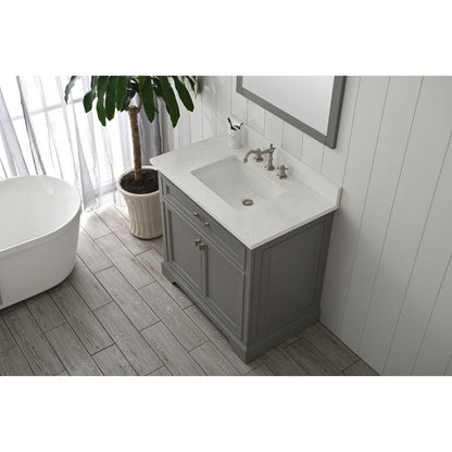 Design Element Milano Transitional Gray 36" Single Vanity | ML-36-GY