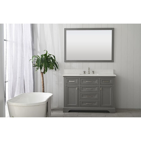 Design Element Milano Transitional Gray 48" Single Vanity | ML-48-GY