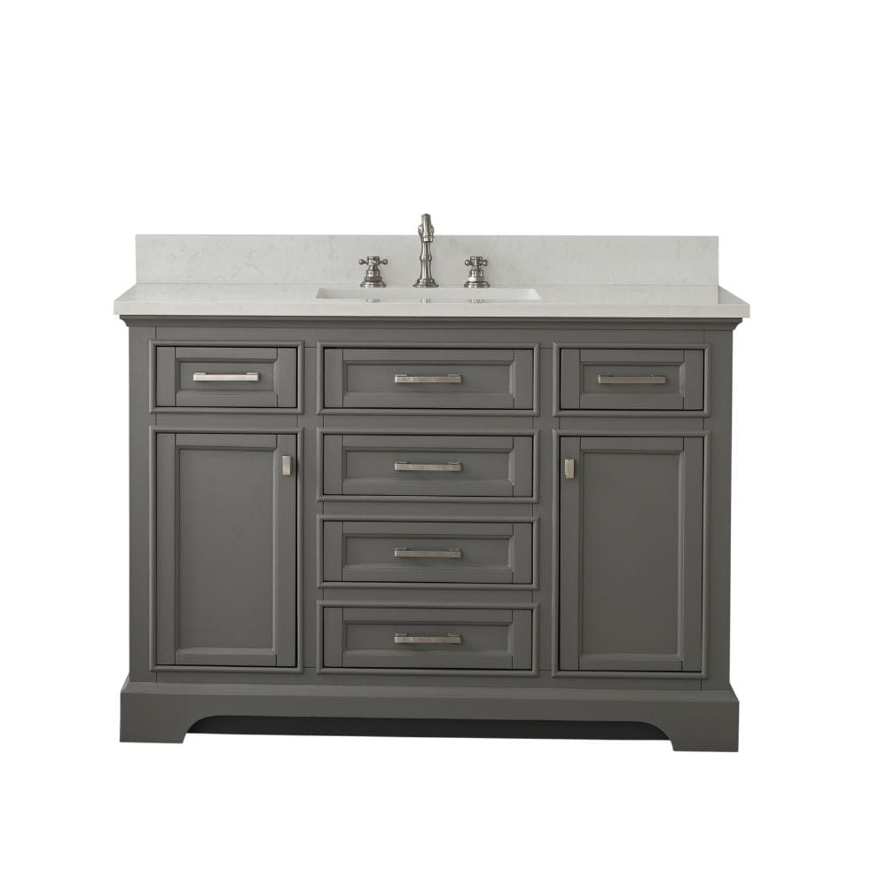 Design Element Milano Transitional Gray 48" Single Vanity | ML-48-GY