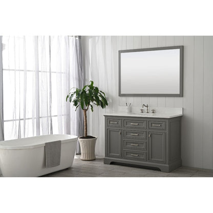 Design Element Milano Transitional Gray 48" Single Vanity | ML-48-GY