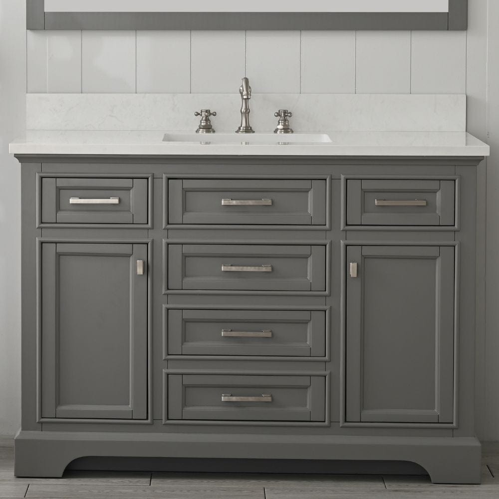 Design Element Milano Transitional Gray 48" Single Vanity | ML-48-GY