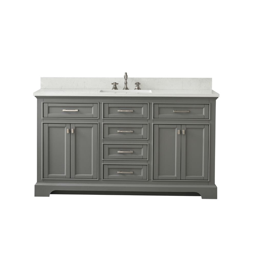 Design Element Milano Transitional Gray 60" Single Sink Vanity | ML-60S-GY