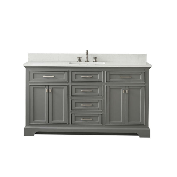 Design Element Milano Transitional Gray 60 Single Sink Vanity | ML-60S-GY