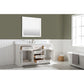 Design Element Milano Transitional White 60" Single Sink Vanity | ML-60S-WT