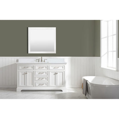 Design Element Milano Transitional White 60" Single Sink Vanity | ML-60S-WT