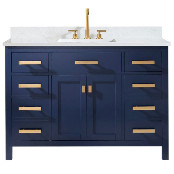 Design Element Valentino 48 Blue Single Sink Vanity | V01-48-BLU