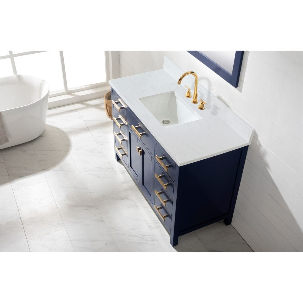 Design Element Valentino 48" Blue Single Sink Vanity | V01-48-BLU