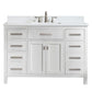 Design Element Valentino 48" White Single Rectangular Sink Vanity | V01-48-WT