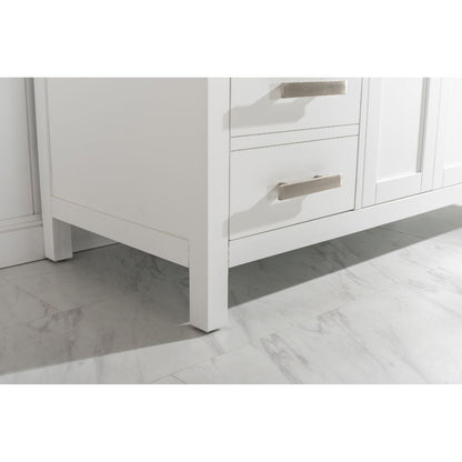 Design Element Valentino 54" White Single Rectangular Sink Vanity | V01-54-WT