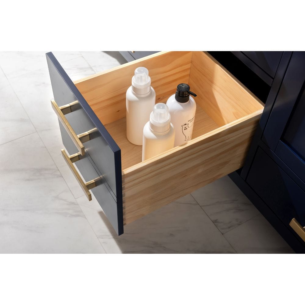 Design Element Valentino 60" Blue Double Rectangular Sink Vanity V01-60-BLU