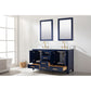 Design Element Valentino 60" Blue Double Rectangular Sink Vanity V01-60-BLU