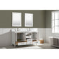 Design Element Valentino 60" White Double Rectangular Sink Vanity | V01-60-WT