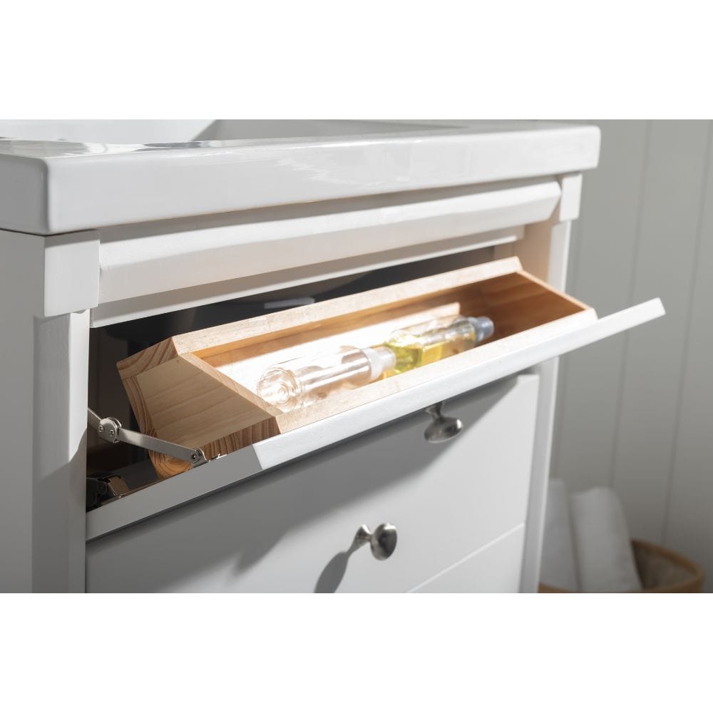 Logan Transitional White 30" Single Sink Vanity | S07-30-WT