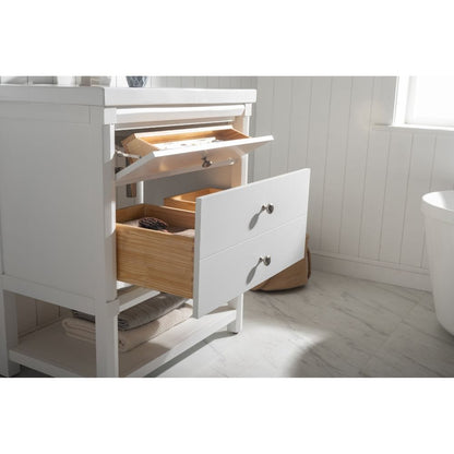 Logan Transitional White 30" Single Sink Vanity | S07-30-WT