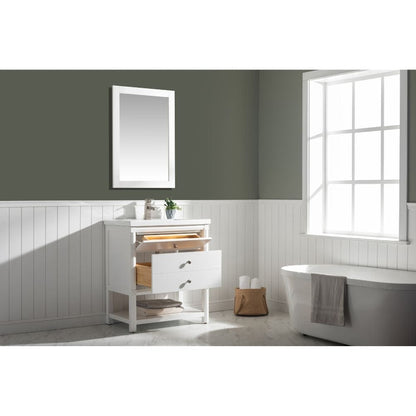 Logan Transitional White 30" Single Sink Vanity | S07-30-WT