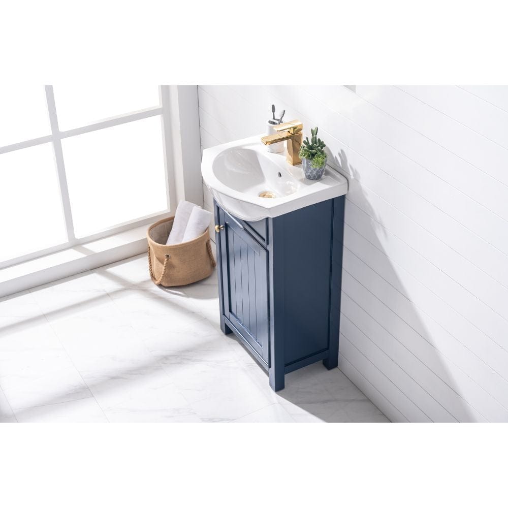 Marian Transitional Blue 20" Single Sink Vanity | S05-20-BLU