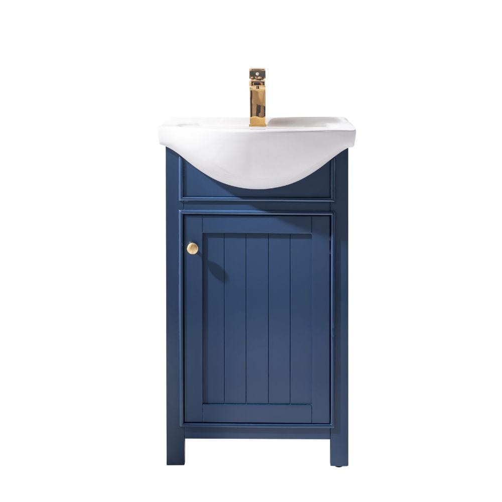 Marian 20" Single Sink Vanity In Blue By Design Element | S05-20-BLU