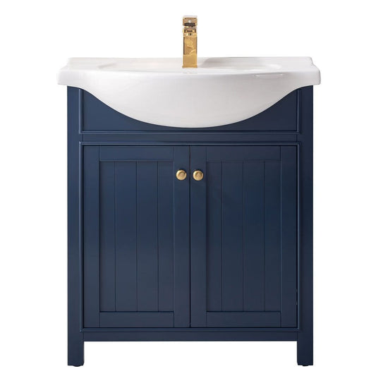 Marian 30" Single Sink Vanity In Blue By Design Element | S05-30-BLU